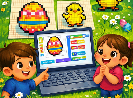 Code your Easter: Pixel Art με Zaply